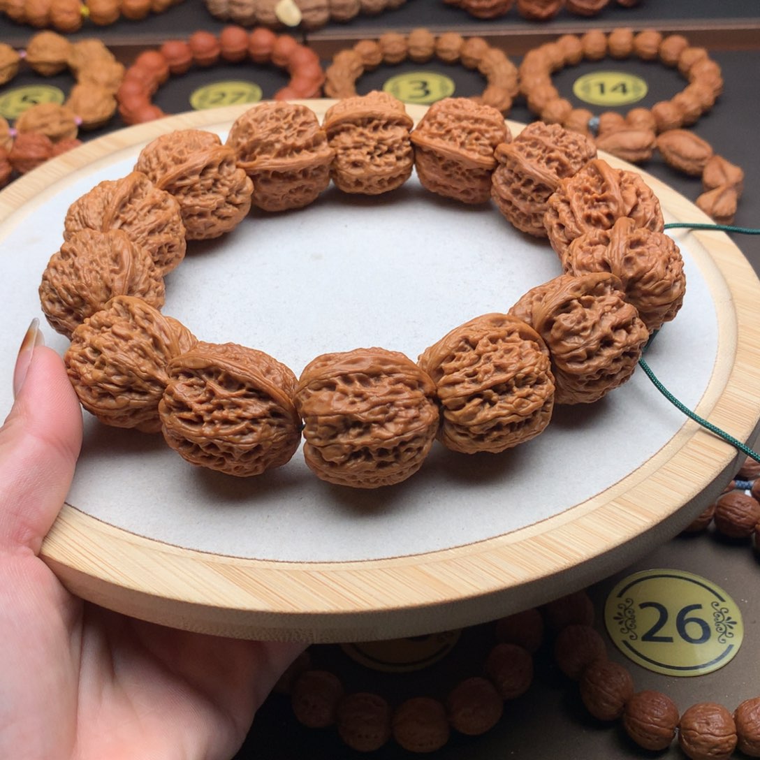 文玩核桃手串麻核桃