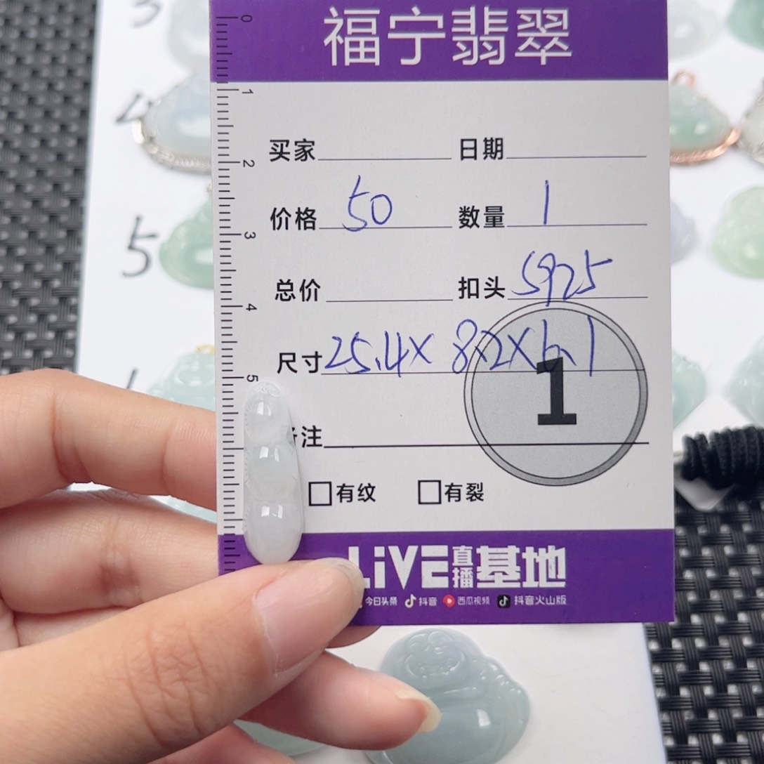 翡翠颈饰未镶嵌吊坠