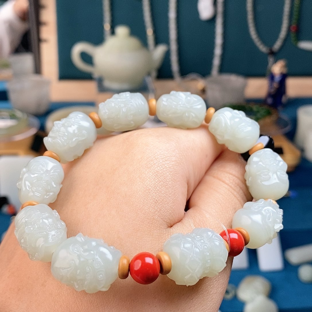和田玉（糖玉）手链未镶嵌