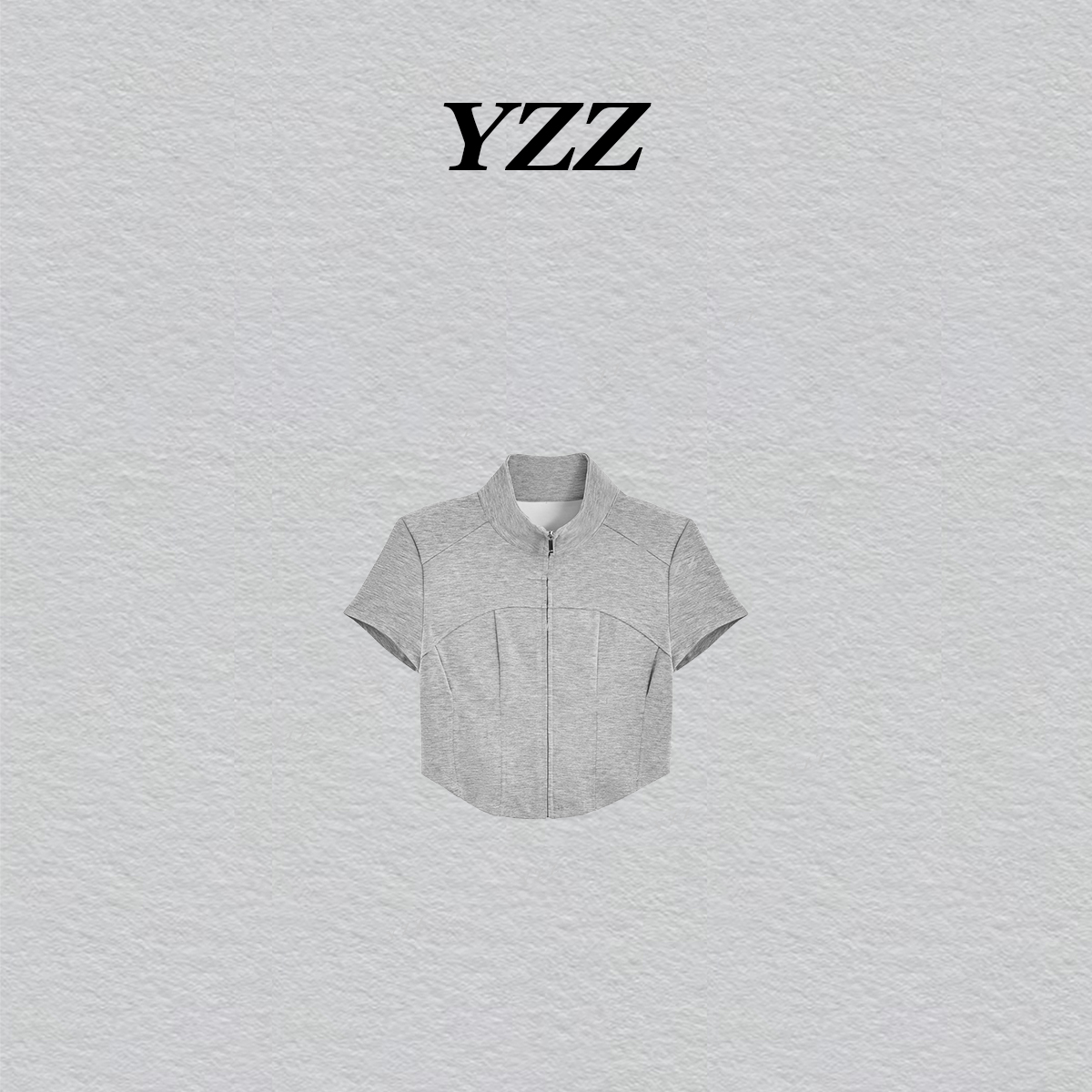 YZZ 气质透气舒适修身立领拉链女款薄款上衣LSS240535R