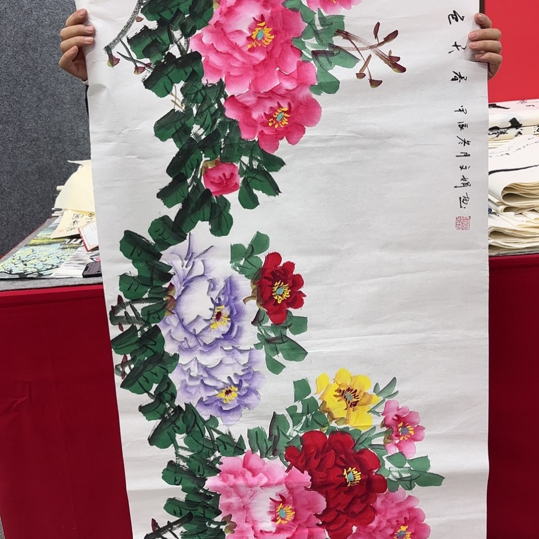 国画国画作品多次入选国内外