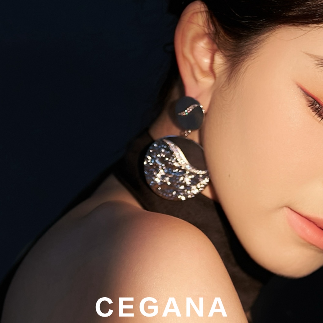 铜合金耳饰 CEGANA【星河】设计师原创轻奢系列百搭大耳环气质耳圈