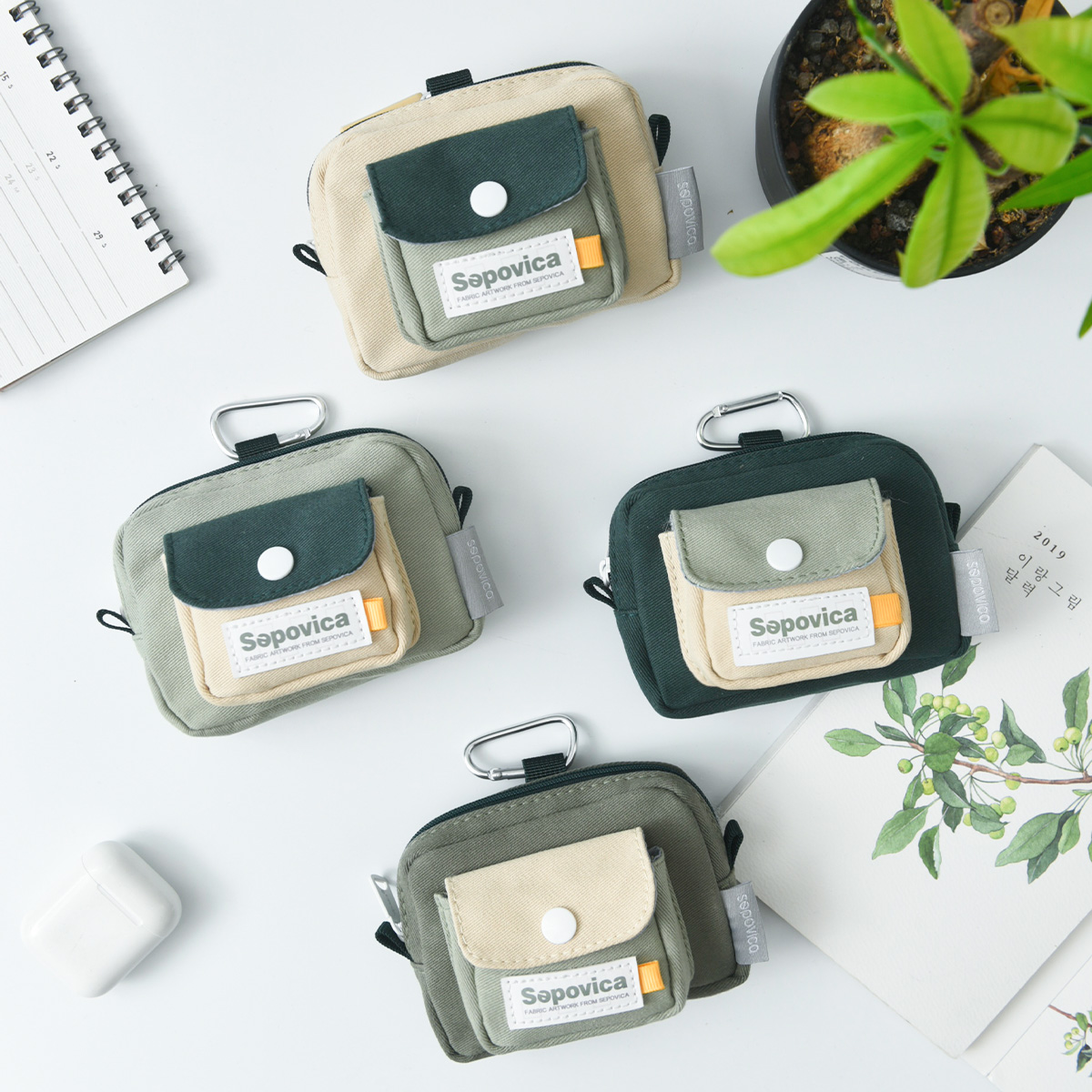 迷你创意便携简约小钱包多功能小方包耳机口红硬币零钱包男孩女孩