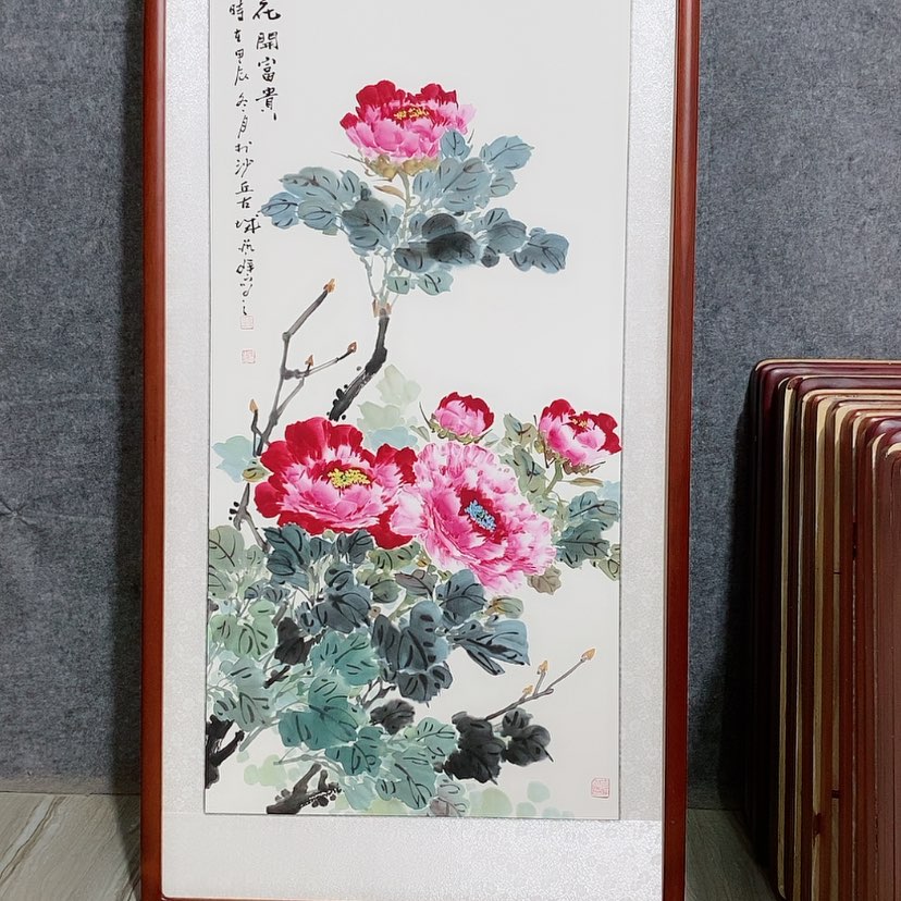 【闪购商品】国画书画作品带框125×65