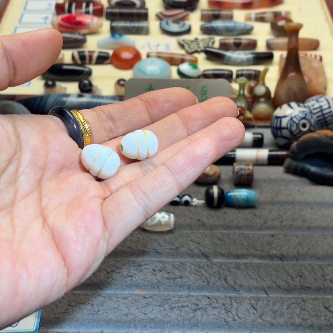 左***叶玛瑙/玉髓合金颈饰