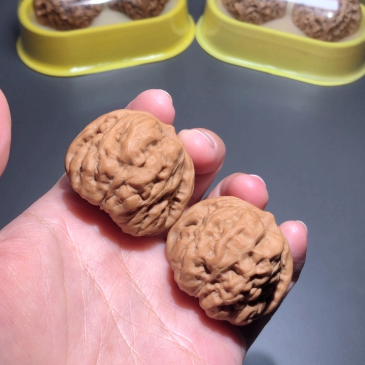 文玩核桃把件38蛤蟆头全品