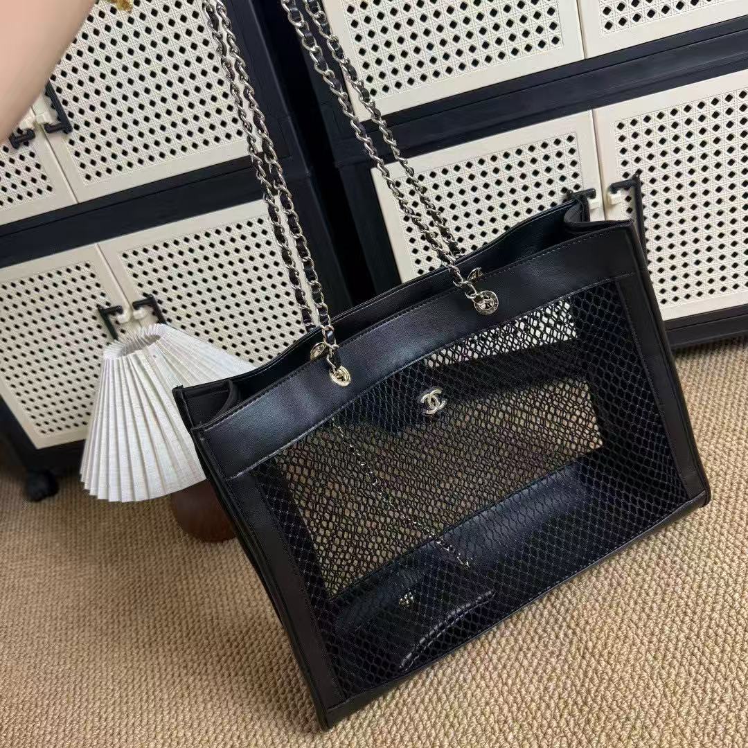 【A750】香奈儿双c高颜值立体精致慵懒风外出单肩大容量托特化妆包