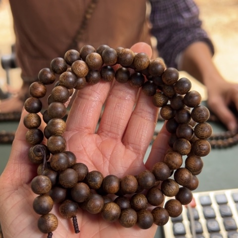 沉香手串红土乌身39克卡0.9多样性发1条