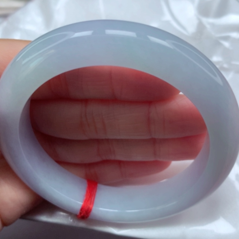 【闪购商品】翡翠手镯未镶嵌冰胶仙紫手镯5556圈19号