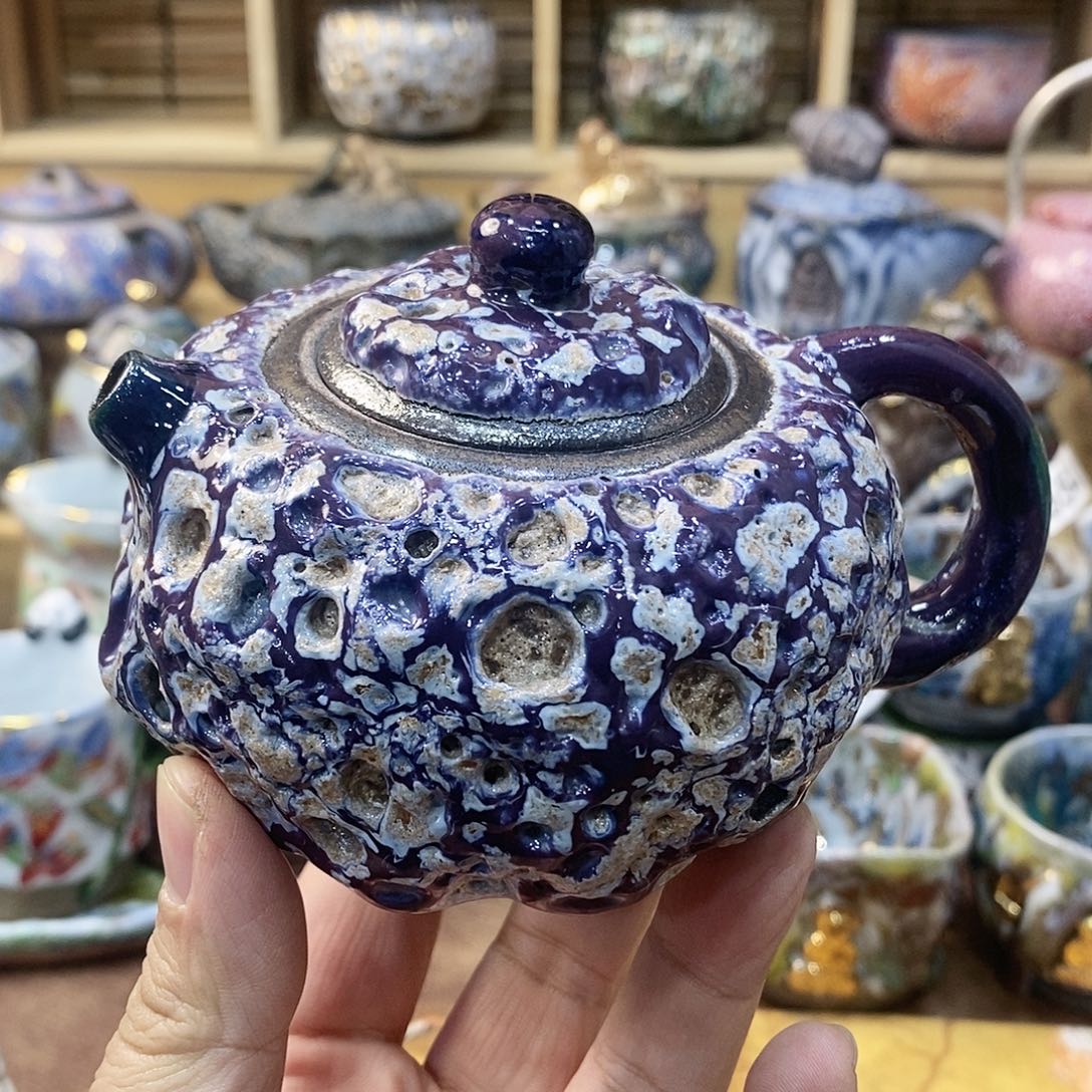 瓷片粗陶志野柴柴茶器