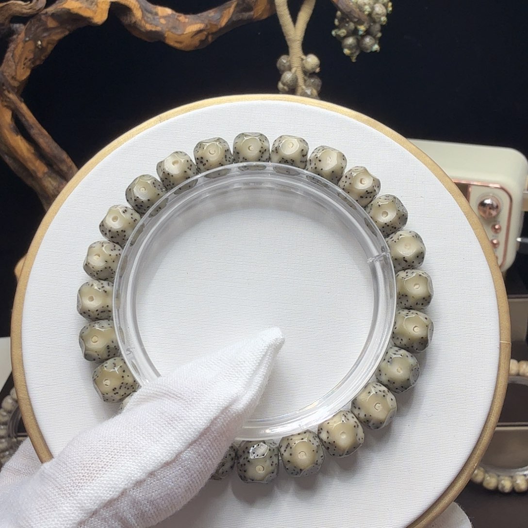 手串星月菩提纯手工麒麟无相