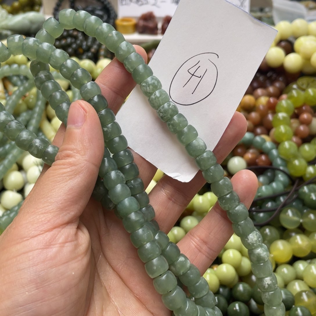 蛇纹石玉手链未镶嵌
