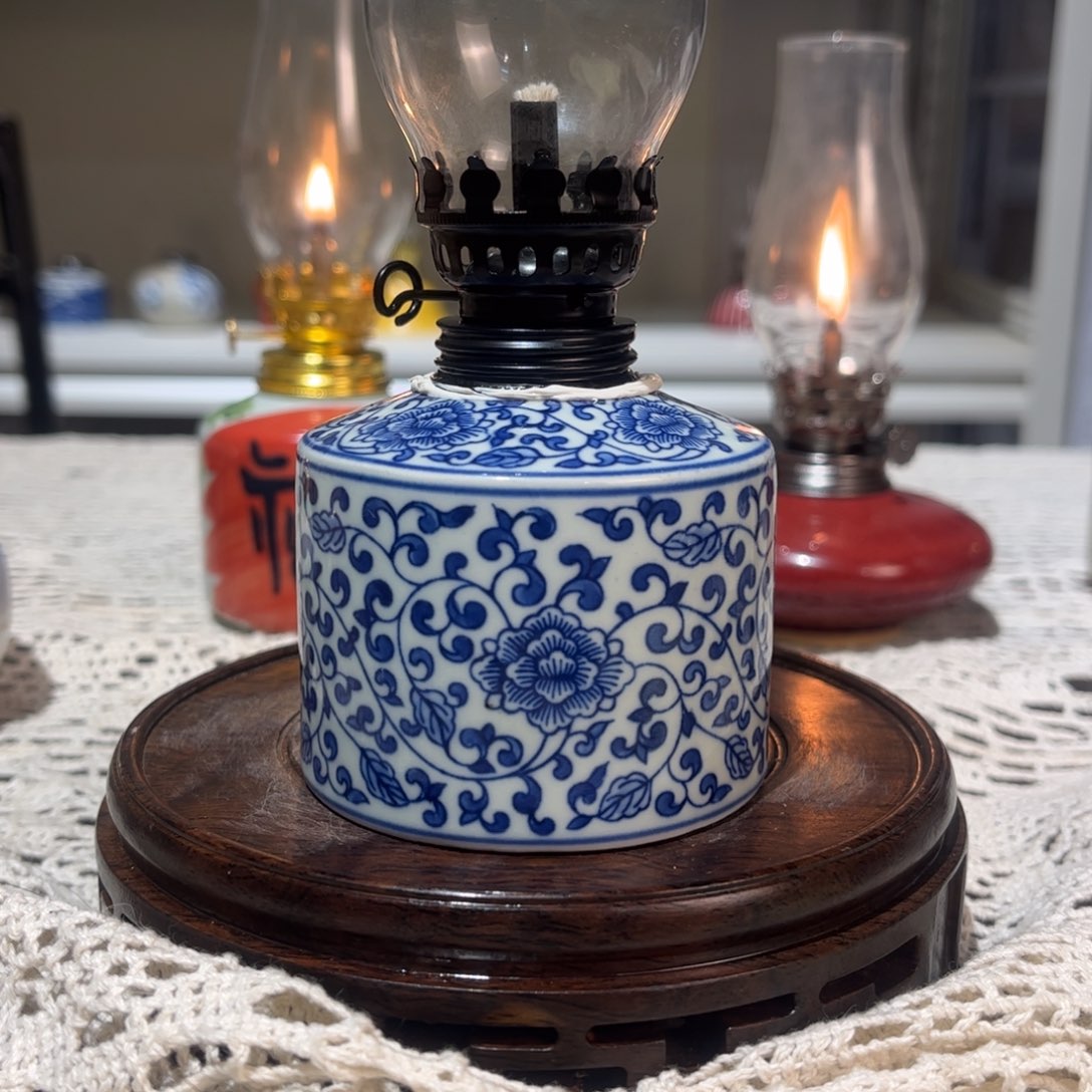 摆件景德镇陶瓷香薰灯