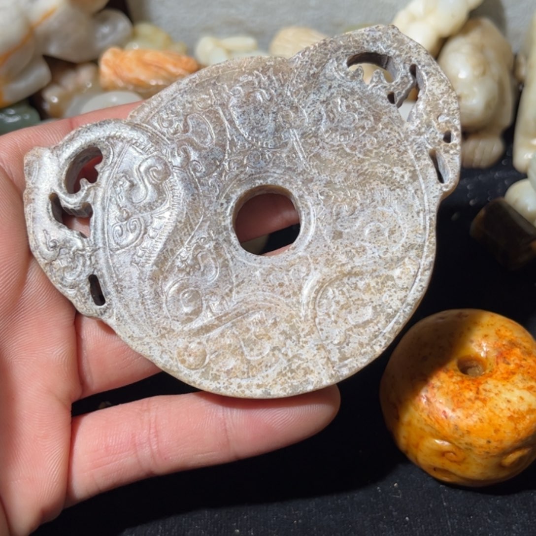 白***G和田玉未镶嵌挂件