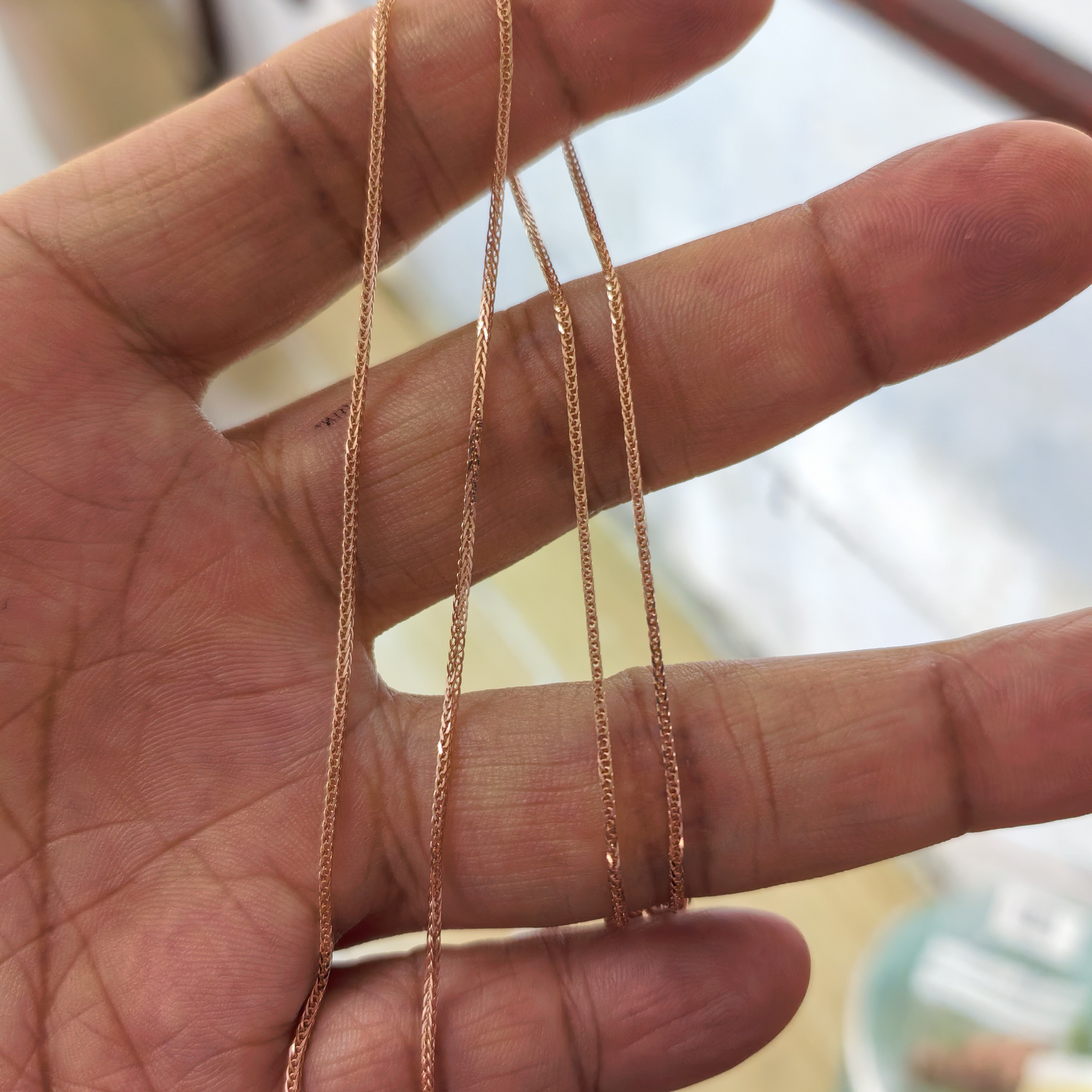 18k玫瑰金项链时尚