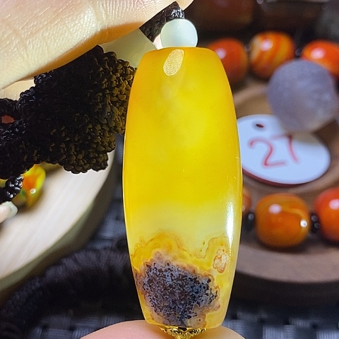 未镶嵌颈饰玛瑙/玉髓蟀*