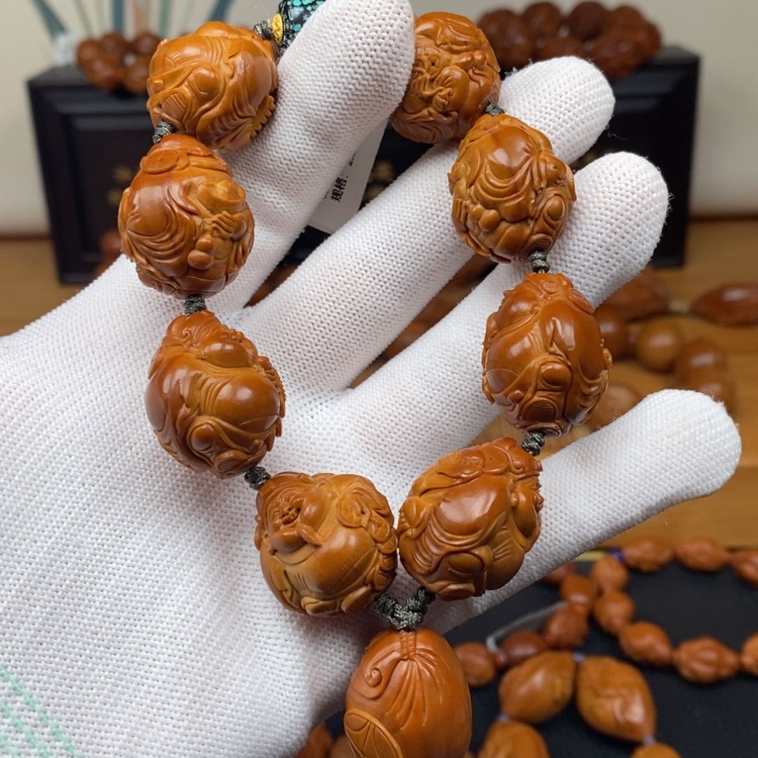 手串橄榄核一青老师八方来财