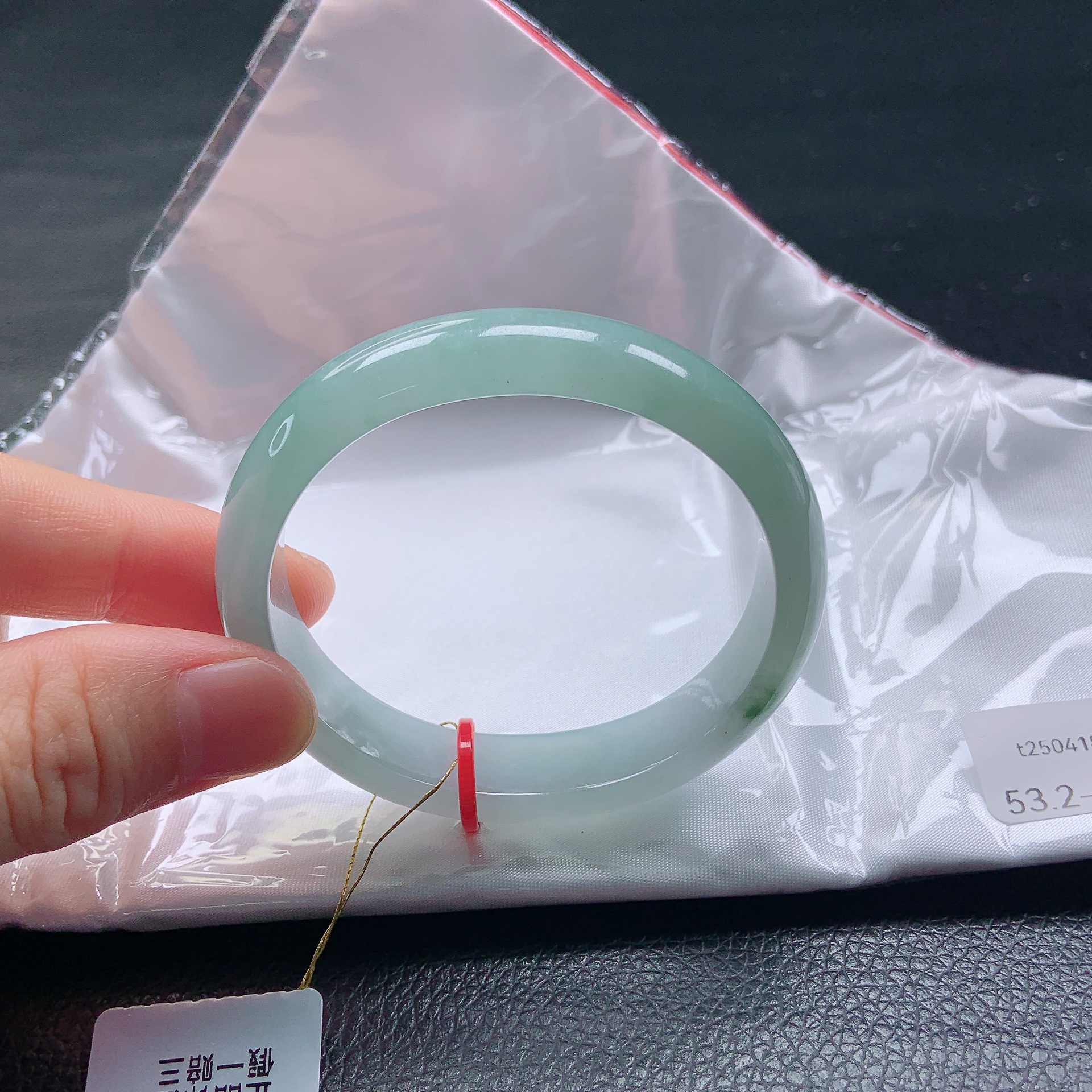 53➕圈冰胶润满绿飘绿（贵妃镯）缅甸天然a货