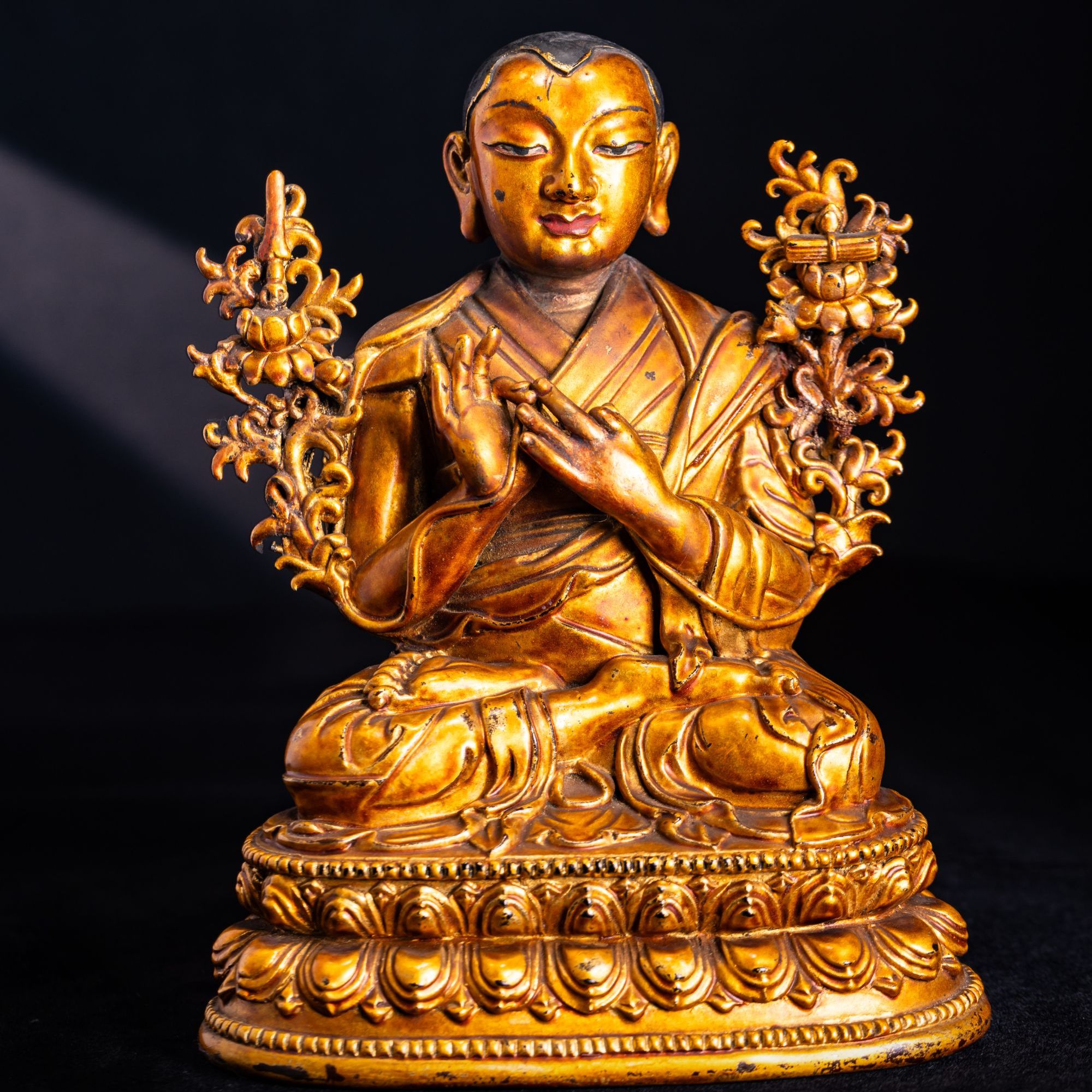 清康熙 宫廷夹纻 宗喀巴