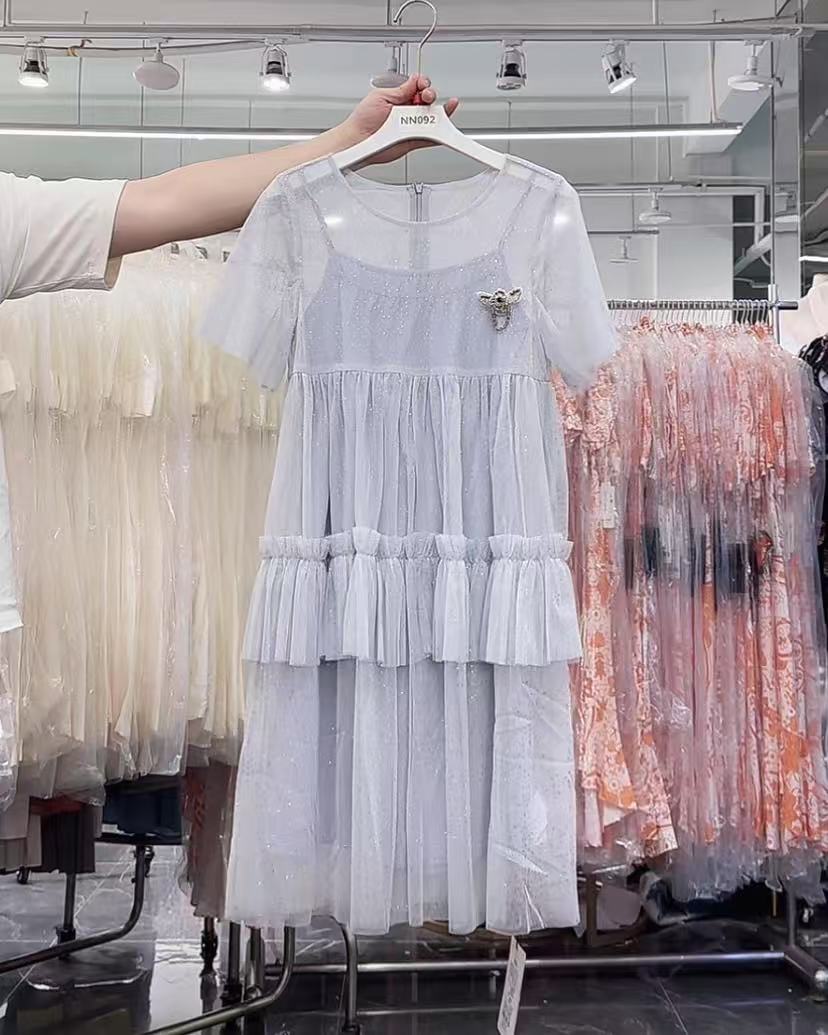 【OE家】nn092-时尚女装设计感两件套气质显瘦设计师