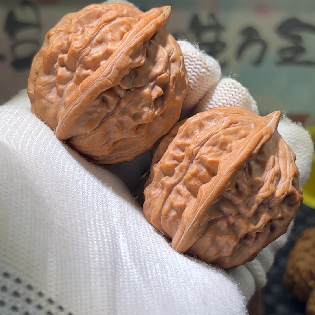 7***7文玩核桃吊坠大红袍