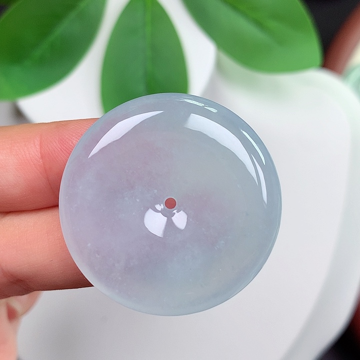 颈饰未镶嵌翡翠平安扣 33.7x5.9mm