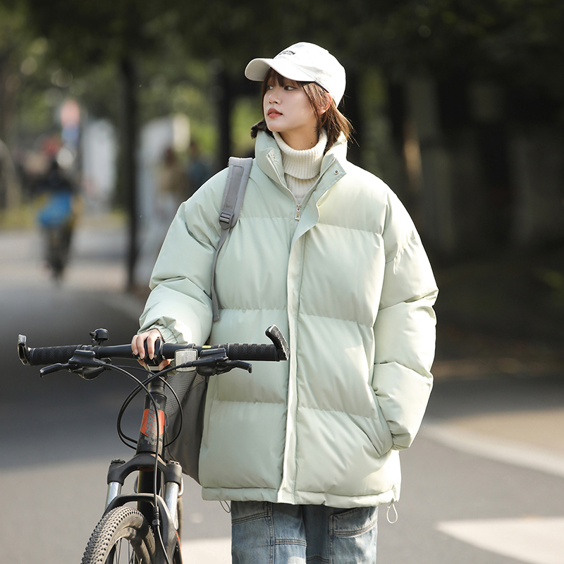 【YINZIMAN】韩版宽松棉服立领保暖冬季外套百搭面包服情侣潮流港风