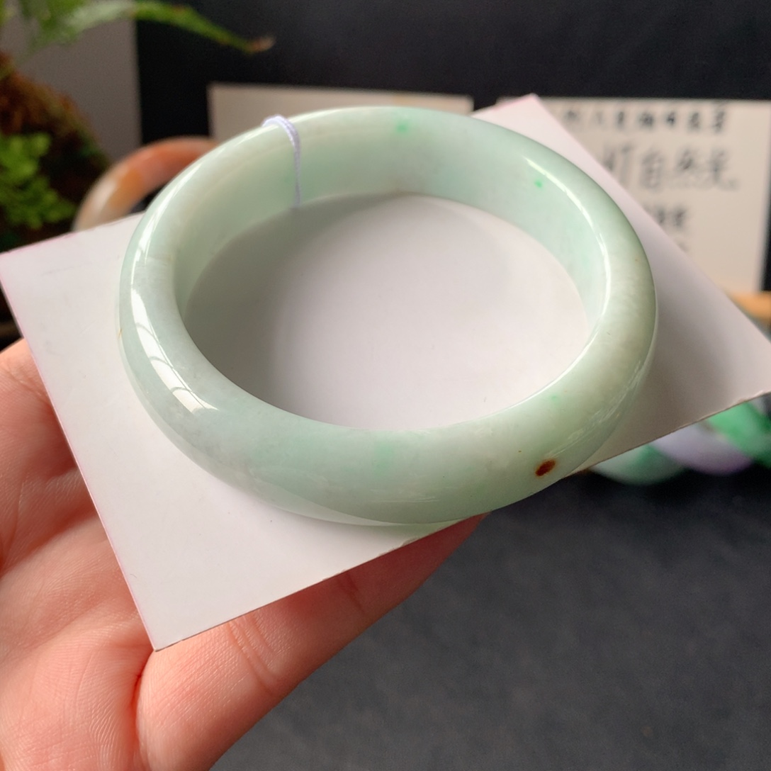 翡翠未镶嵌手镯超级强推56.4-13.7-8.3