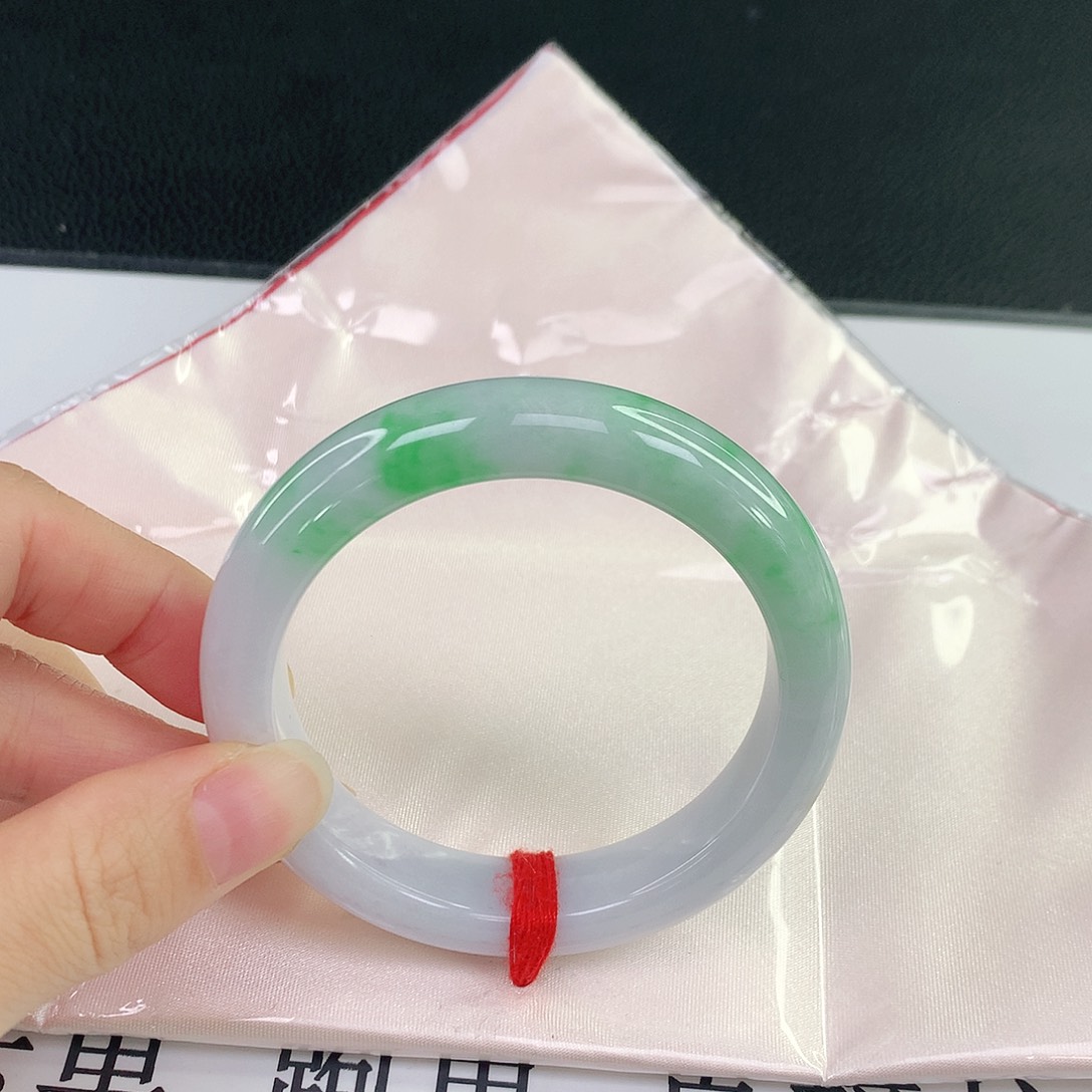 翡翠手镯未镶嵌缅甸天然翡翠A货手镯28