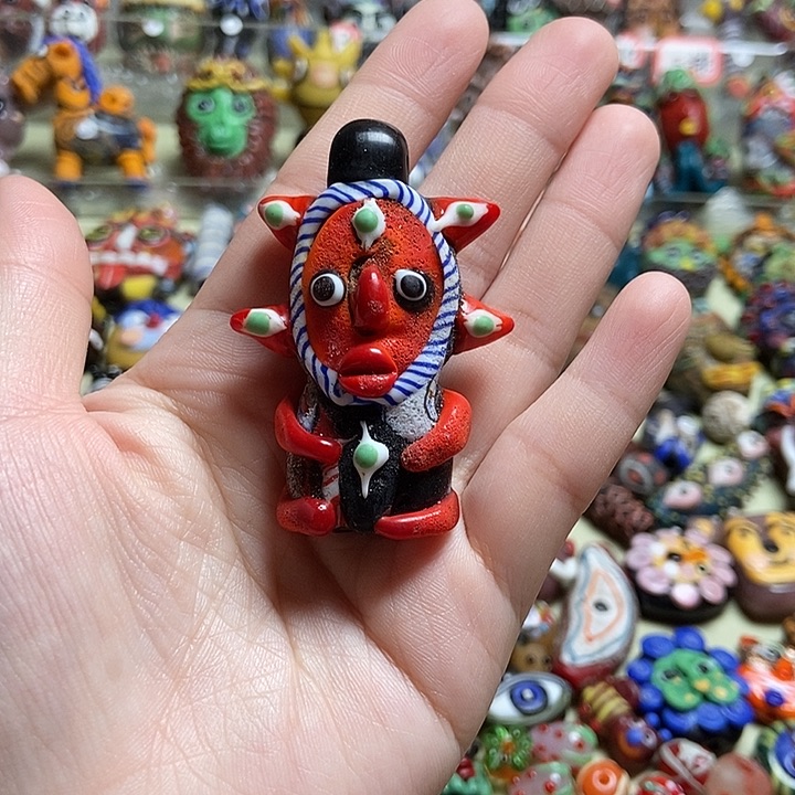 琉璃颈饰外星人娃娃008