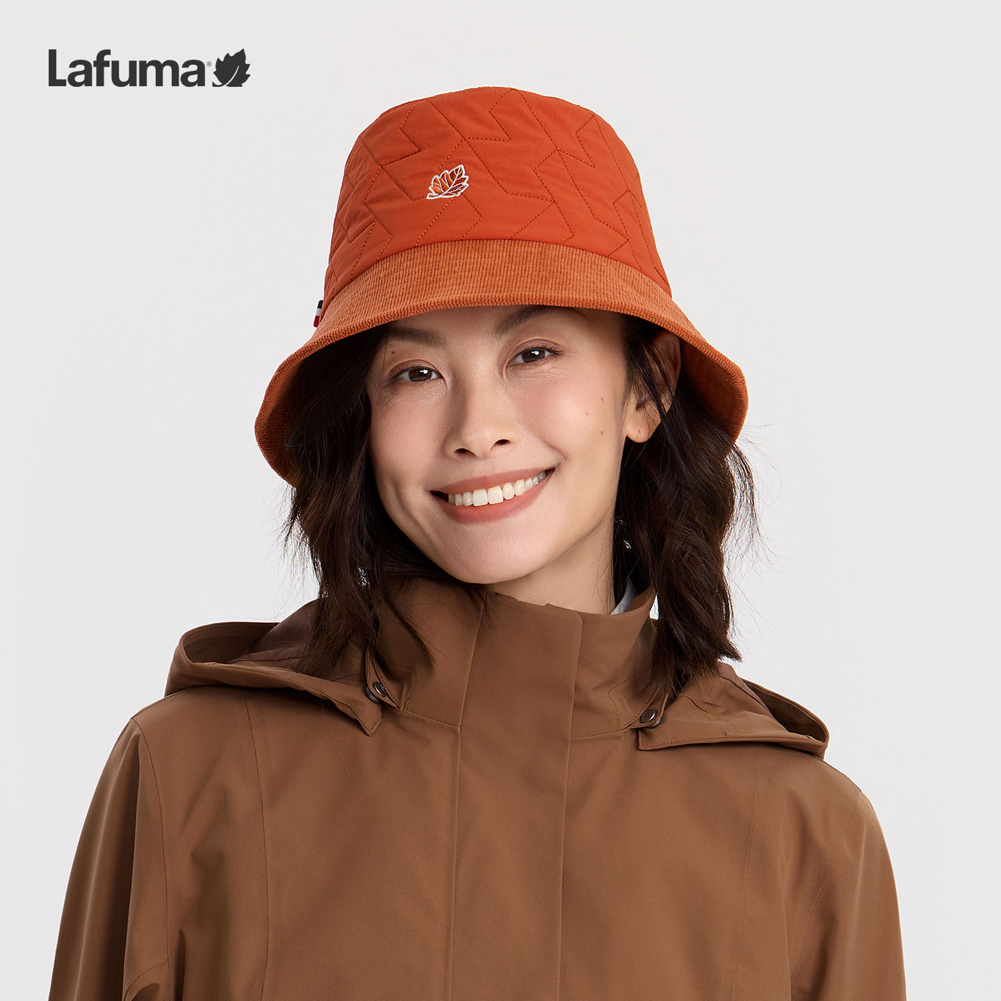 LAFUMA乐飞叶户外25秋冬保暖渔夫帽女运动旅行帽子盆帽LEHE5CC09