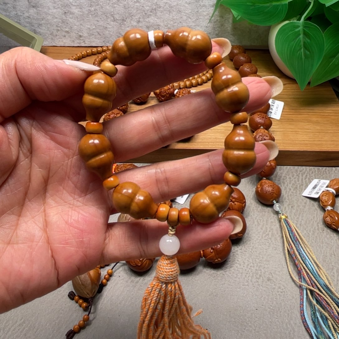 吊坠橄榄核葫芦手串