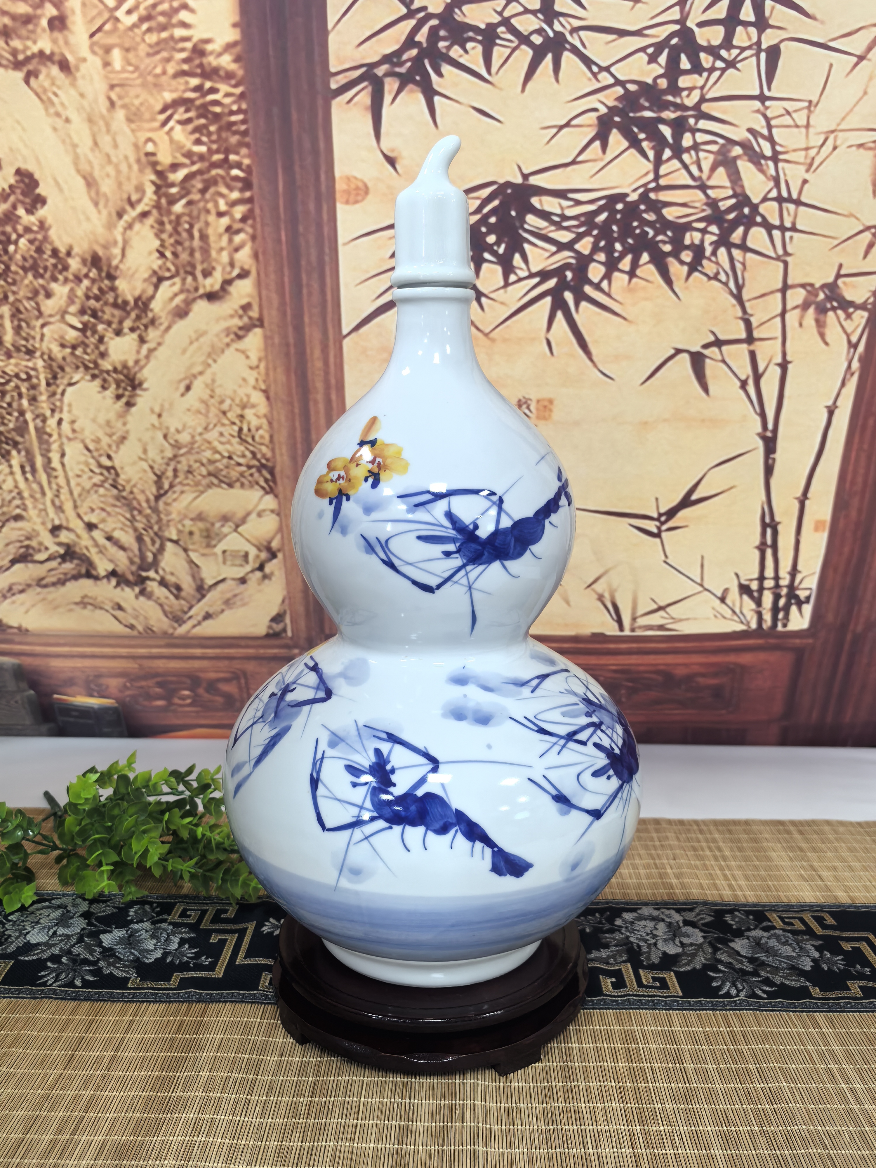 景德镇陶瓷10斤手绘葫芦空酒坛