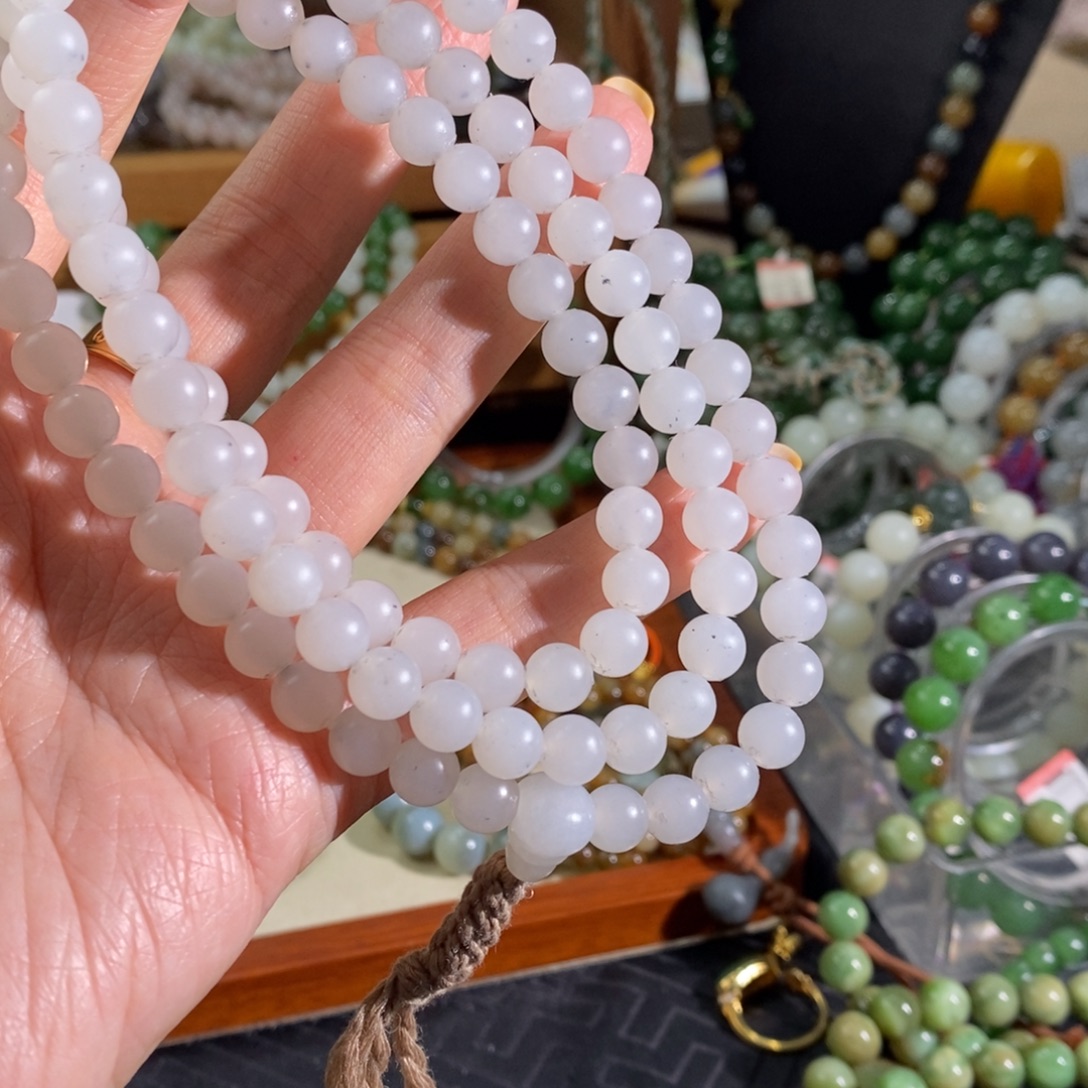 和田玉未镶嵌手链