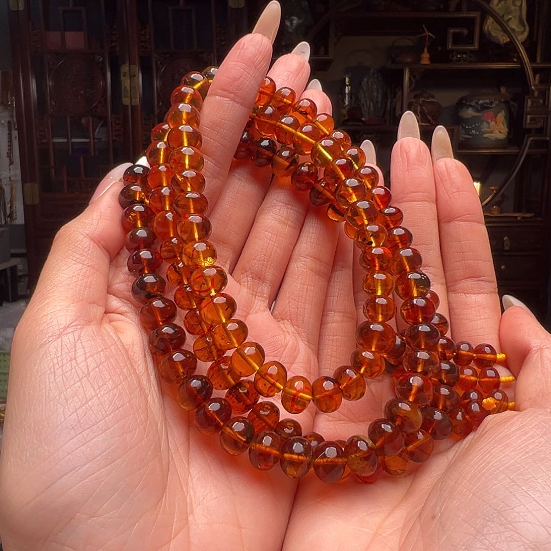 琥珀裸石未镶嵌珠*控抚顺琥珀20604九