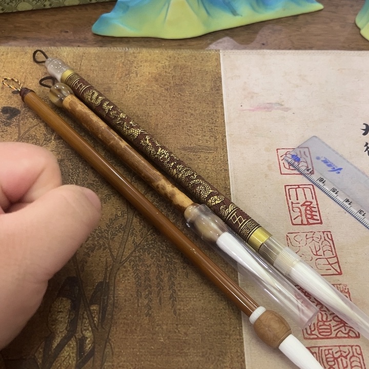 三只 纯羊毫 方来堂 湖笔
