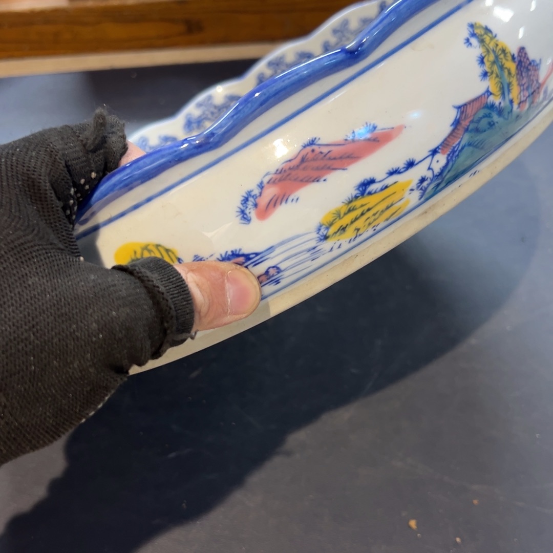 瓷片桃*1拾六家的瓷器瓷器