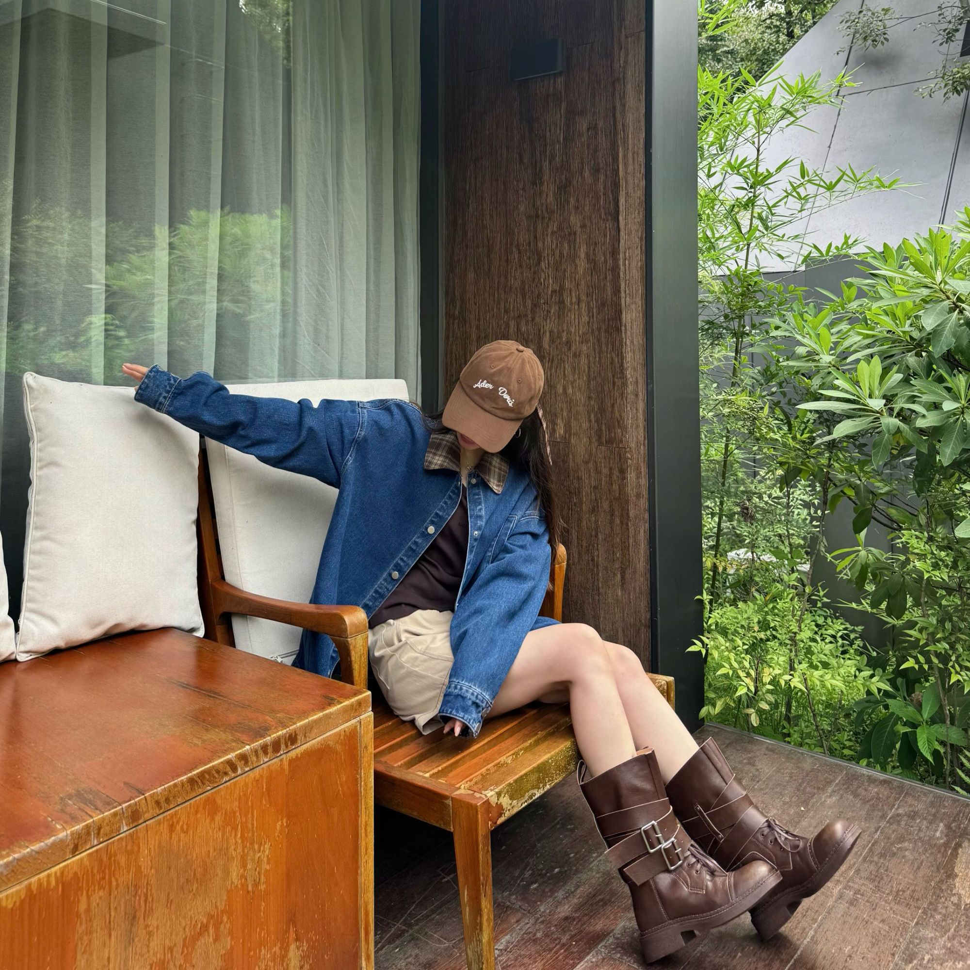 BETTER JOELAY -【织梦牛仔】高端牛仔外套韩版时尚百搭休闲ZZ2091