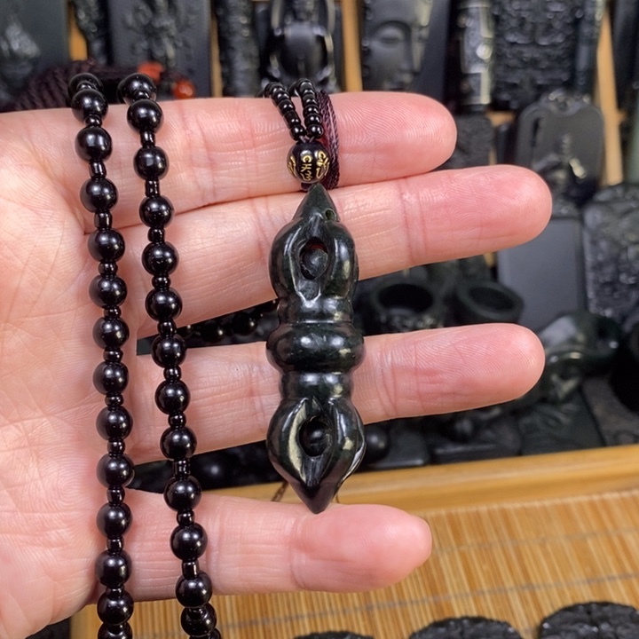 和田玉（青玉）手链未镶嵌