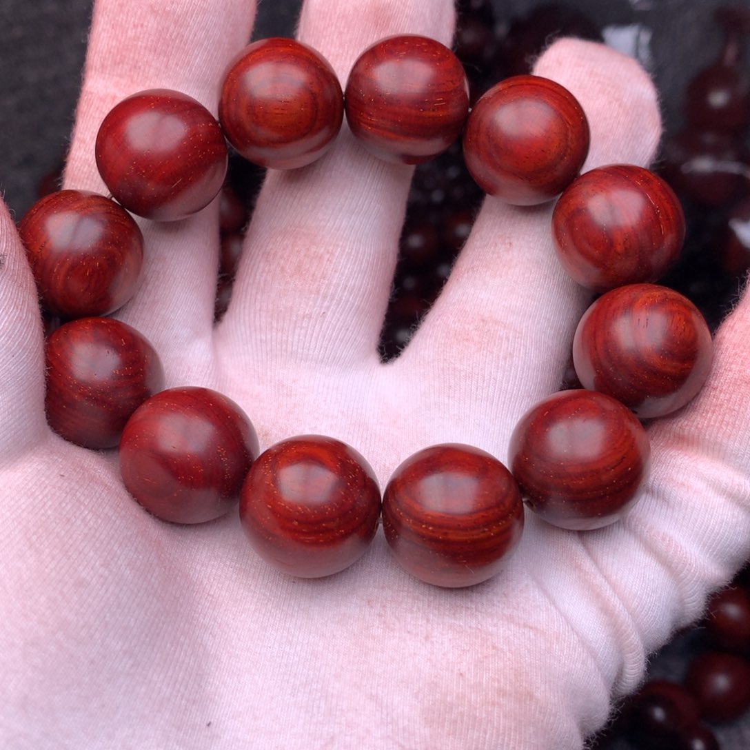 情***书手串/手链檀香紫檀（小叶紫檀）1.8高密顶泥