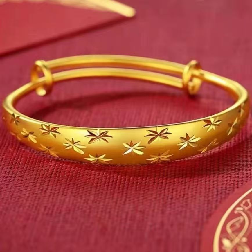 【丽姐】国潮风大气时尚百搭潮流精美 合金满天星推拉手镯【ZL78442】