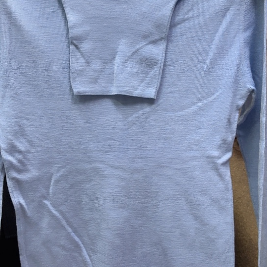 羊绒精仿羊毛堆堆领蓝色641