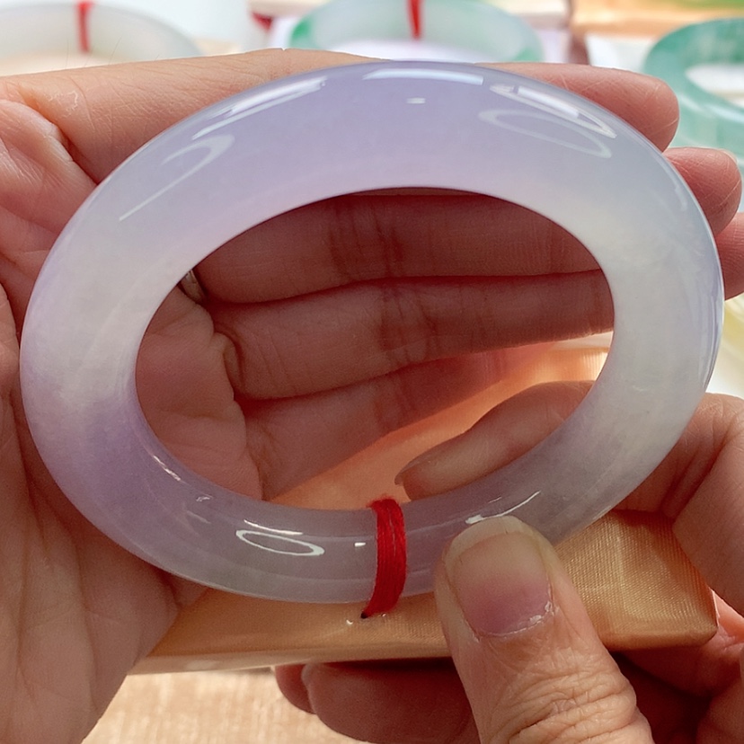 【闪购商品】翡翠手镯（圆镯）未镶嵌冰紫见光不失色完美A