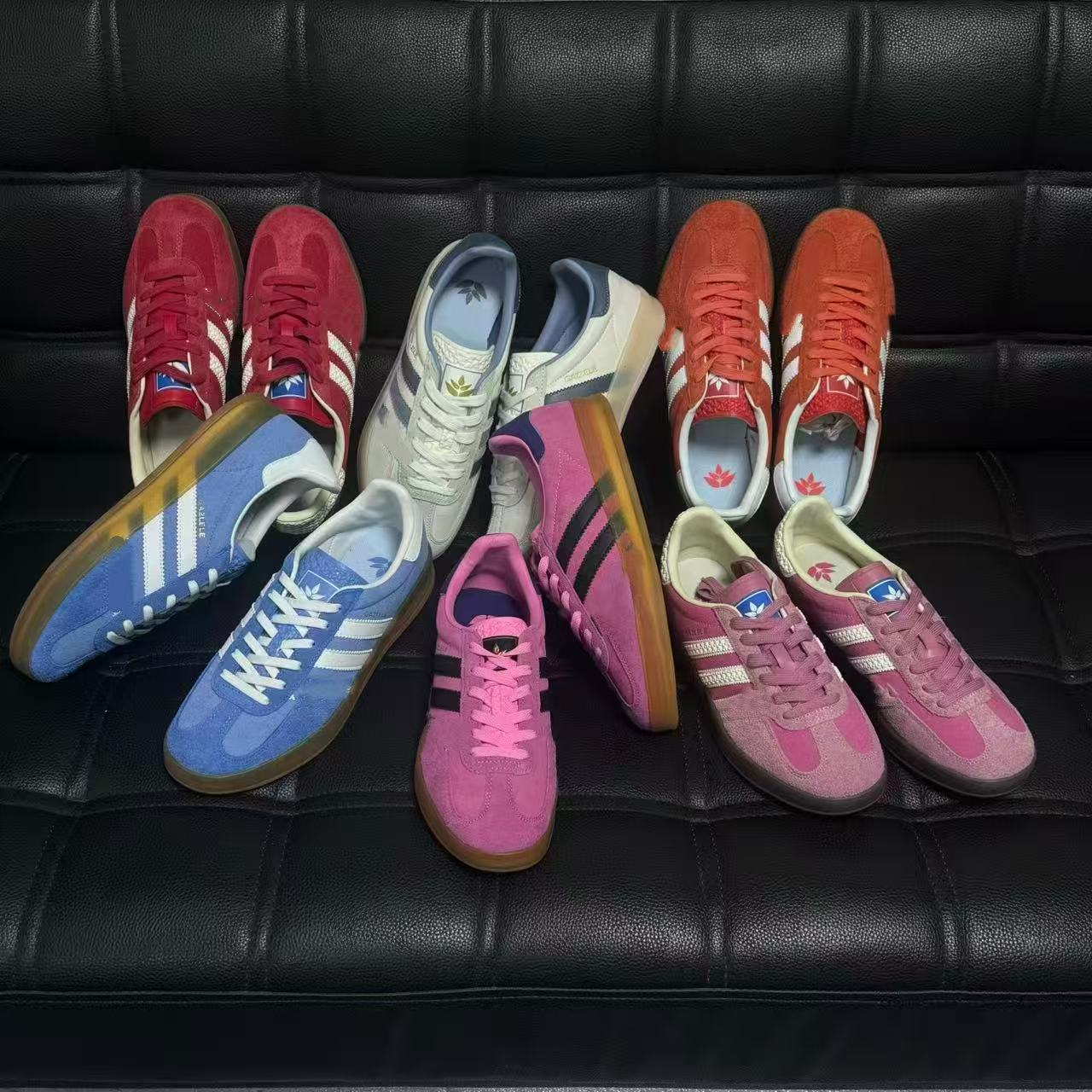 自主品牌！恶搞 五叶草复古经典男女生德训鞋板鞋T头鞋休闲鞋 001