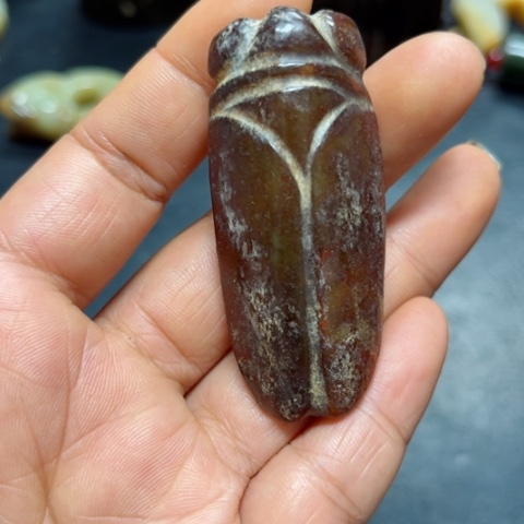 吊坠白玉菩提把件