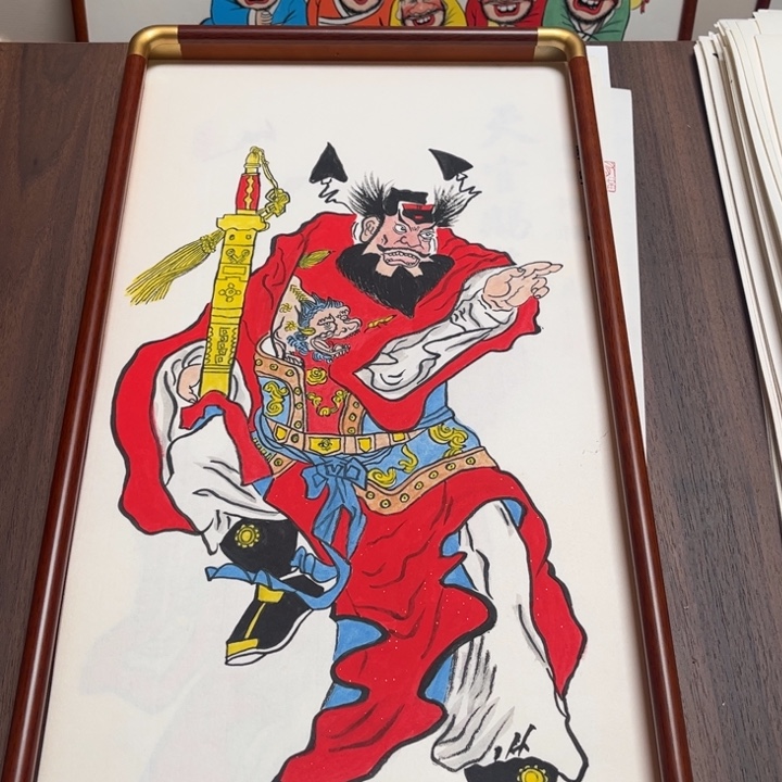 国画纯手绘禅意画作品