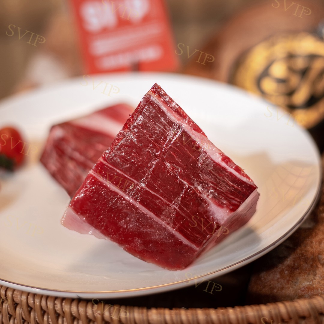 《精选8年5勾黑标切块》西班牙火腿现场称重切块3/克 1-1000g