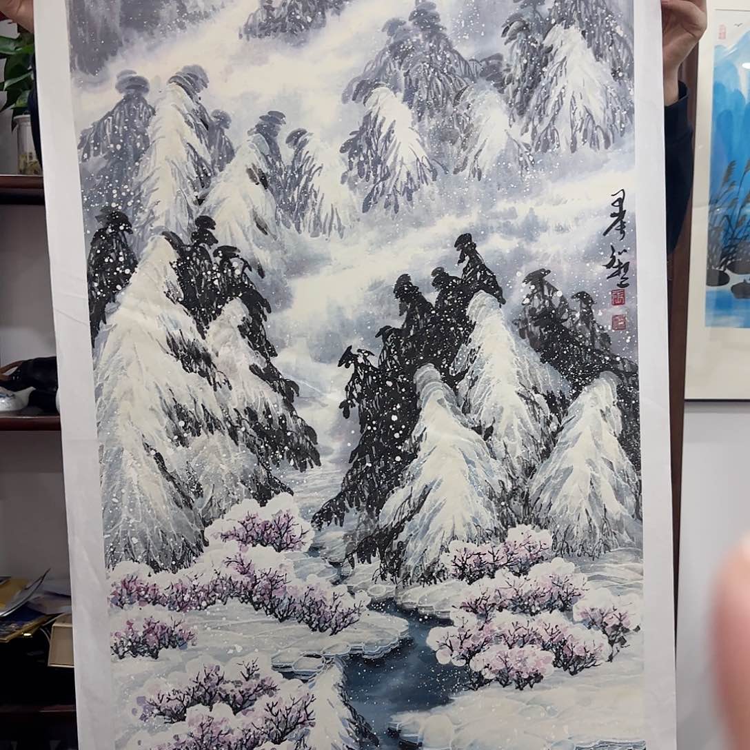 国画艺术家的作品