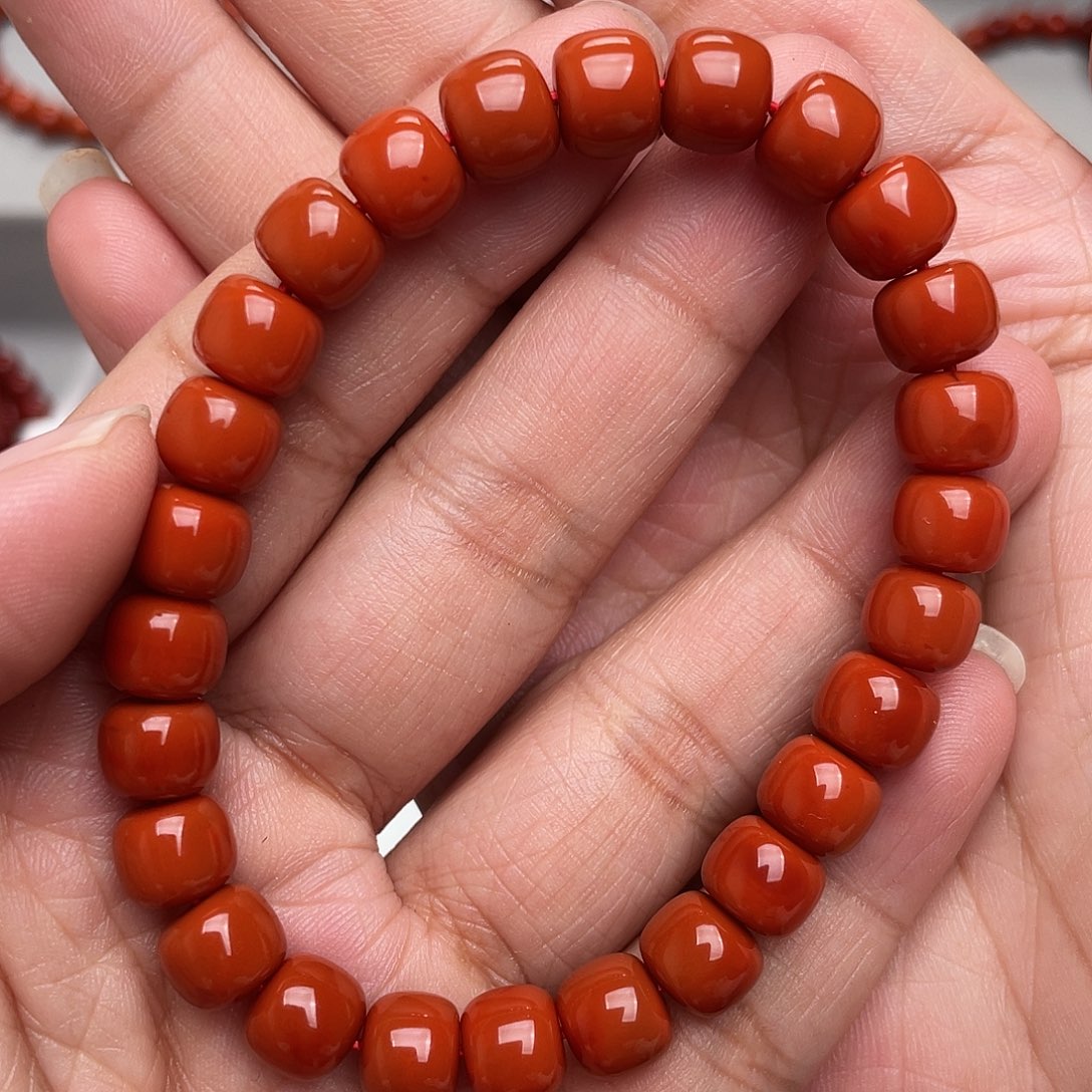 南红玛瑙手链未镶嵌