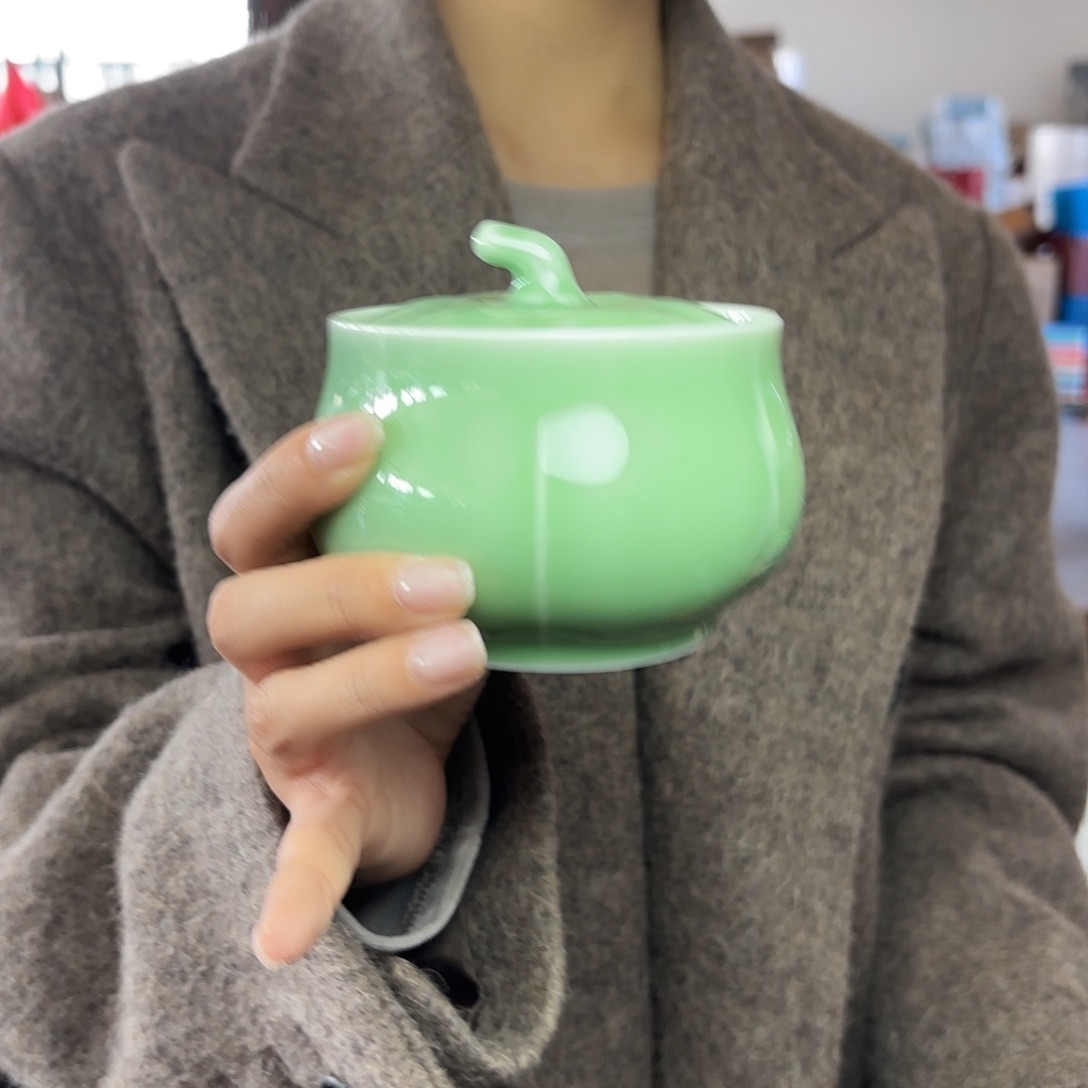 龙泉云间青瓷小米茶器